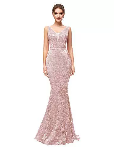 Titannorthamerica Women’s Glitter Long Mermaid Dress - Image 6