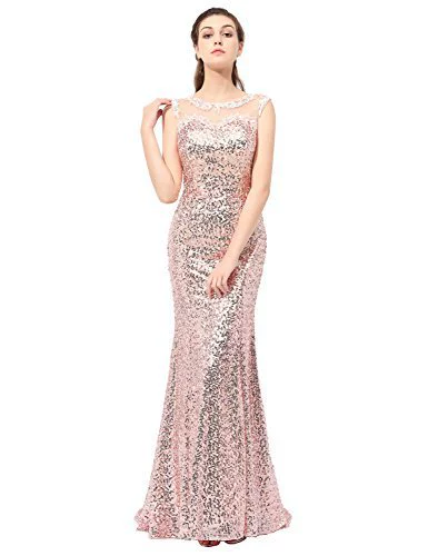Titannorthamerica Women’s Glitter Long Mermaid Dress - Image 18