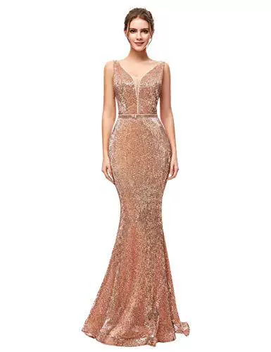 Titannorthamerica Women’s Glitter Long Mermaid Dress - Image 29