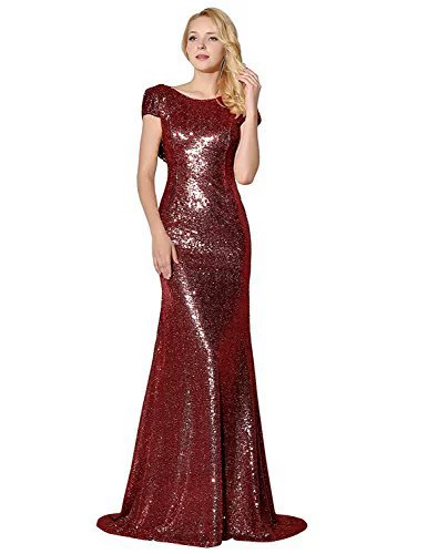 Titannorthamerica Women’s Glitter Long Mermaid Dress - Image 9