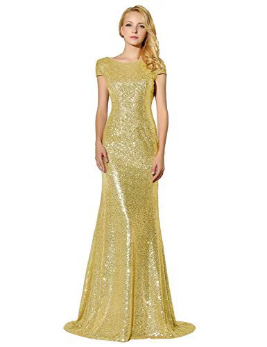 Titannorthamerica Women’s Glitter Long Mermaid Dress - Image 10