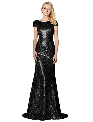 Titannorthamerica Women’s Glitter Long Mermaid Dress - Image 8