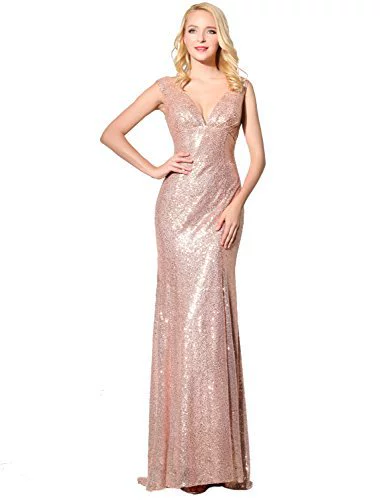Titannorthamerica Women’s Glitter Long Mermaid Dress - Image 25