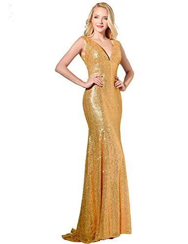 Titannorthamerica Women’s Glitter Long Mermaid Dress - Image 24