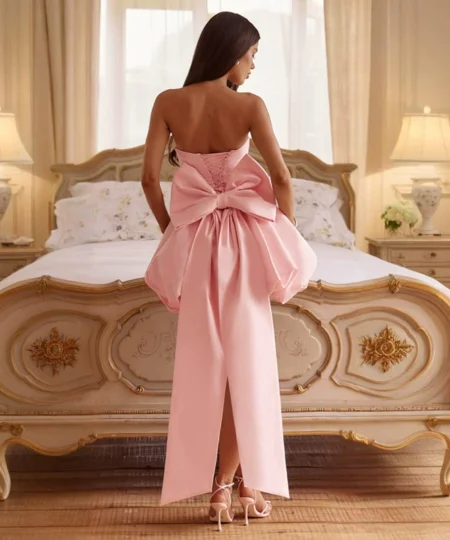 Alternative view of Titannorthamerica Strapless Bow Mini Dress